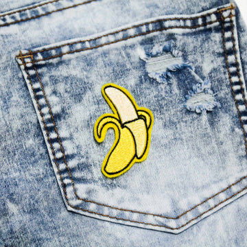 Banana Embroidered Iron-On Patch