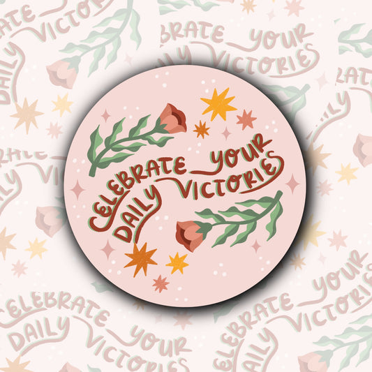 Celebrate Daily Victories Sticker