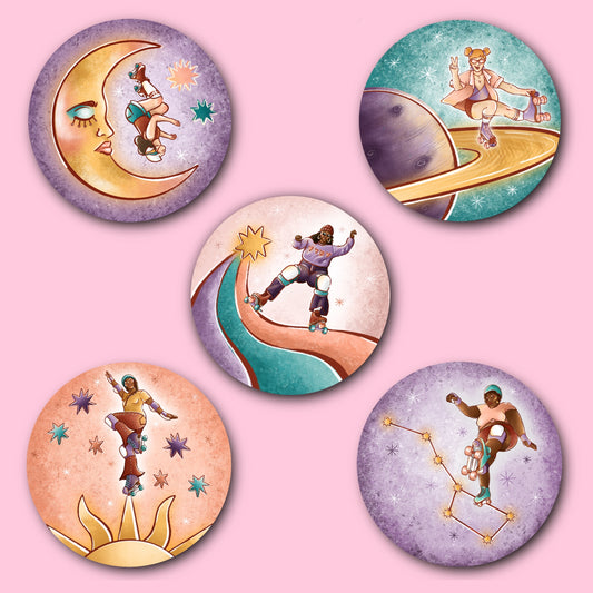 Cosmic Rollers Sticker Pack