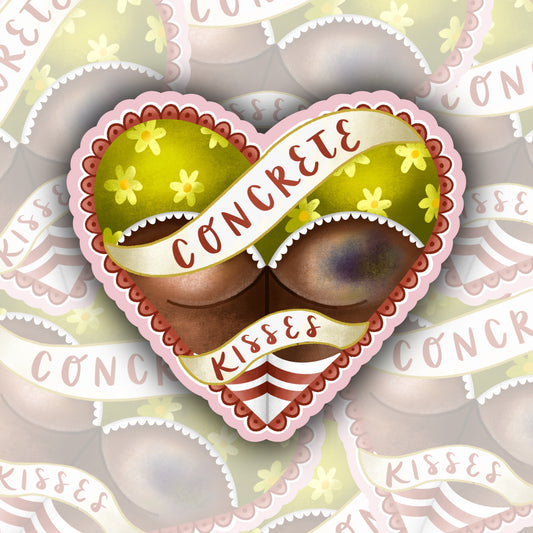 Green Bruised Butt Sticker