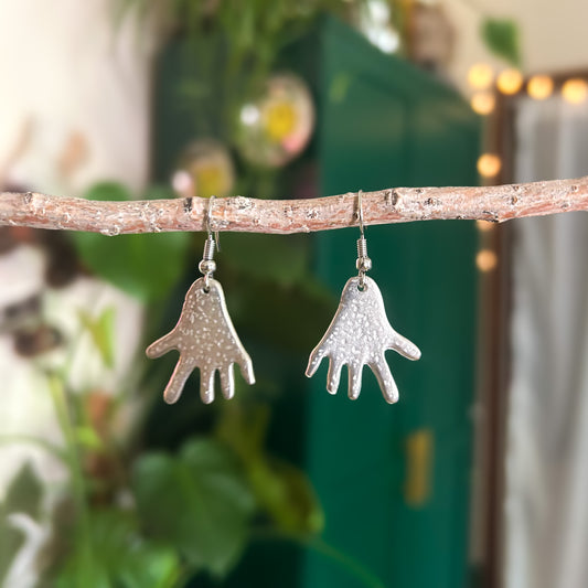 Abstract Hands Earrings