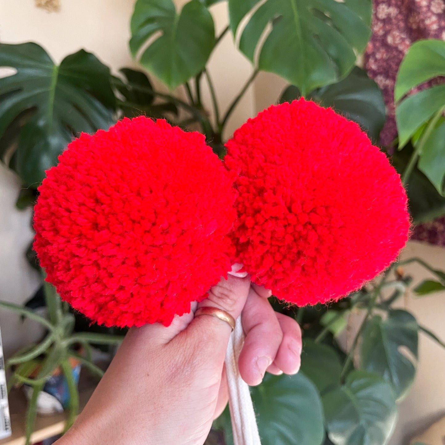 Skate Poms - Red