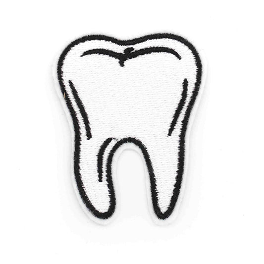 Molar Tooth Embroidered Iron-On Patch
