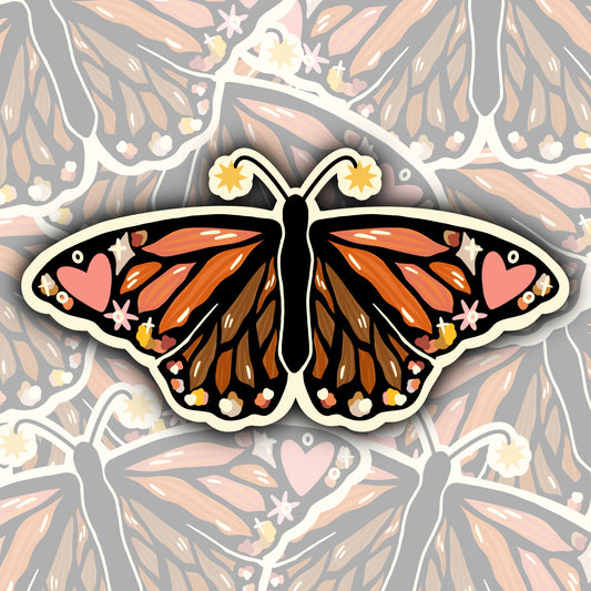 Monarch Butterfly Sticker