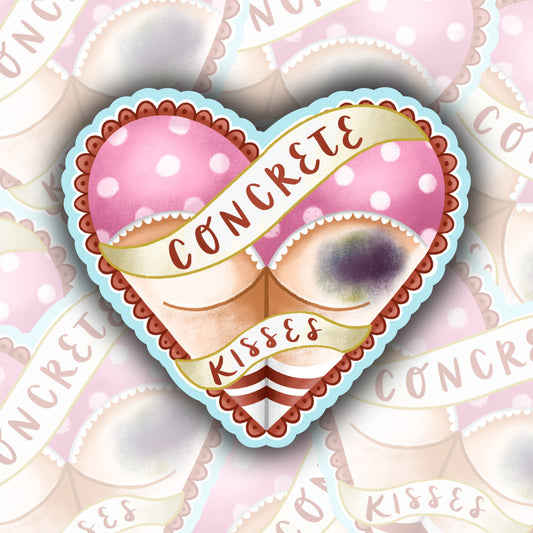 Pink Bruised Butt Sticker