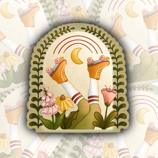 Planty Skate Legs Sticker