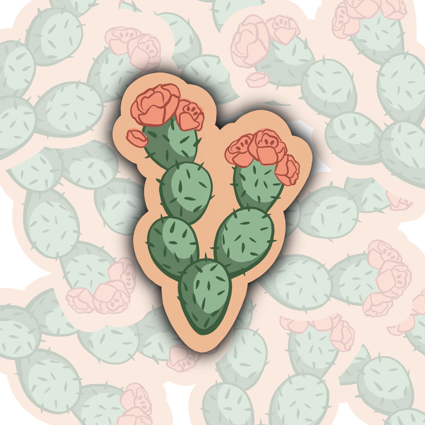 Prickly Pear Plant Sticker