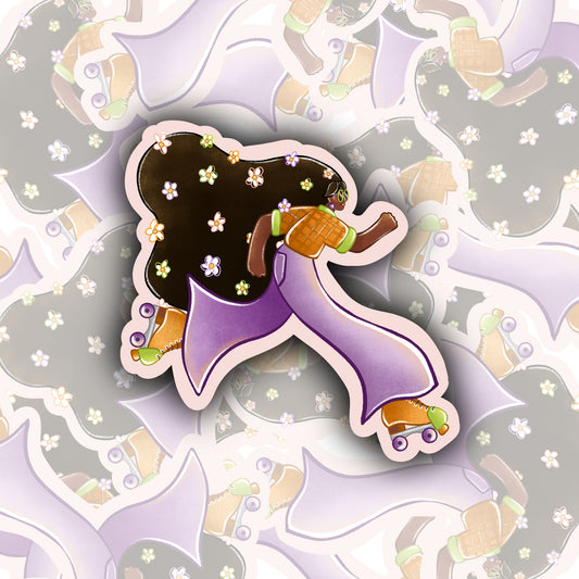 Spring Skater Sticker