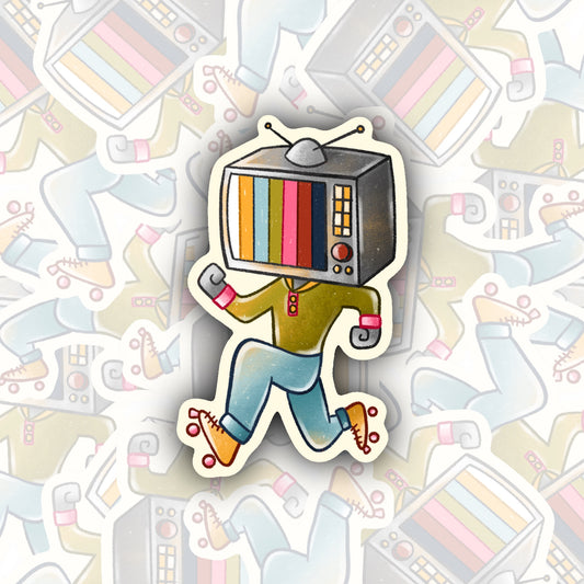 Static Skater Sticker