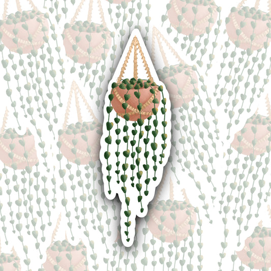 String of Hearts Plant Sticker