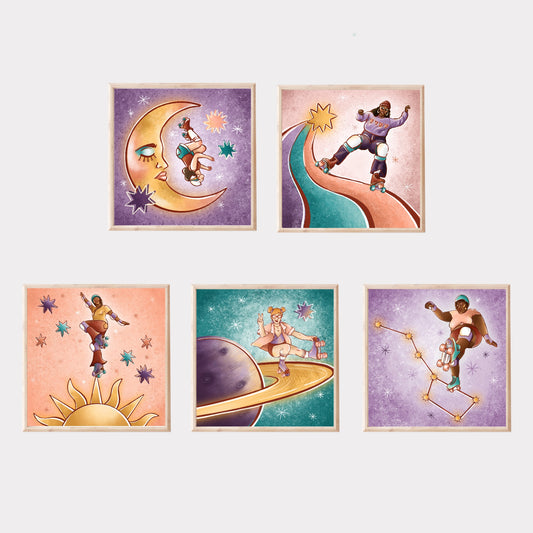 Cosmic Rollers Print Pack
