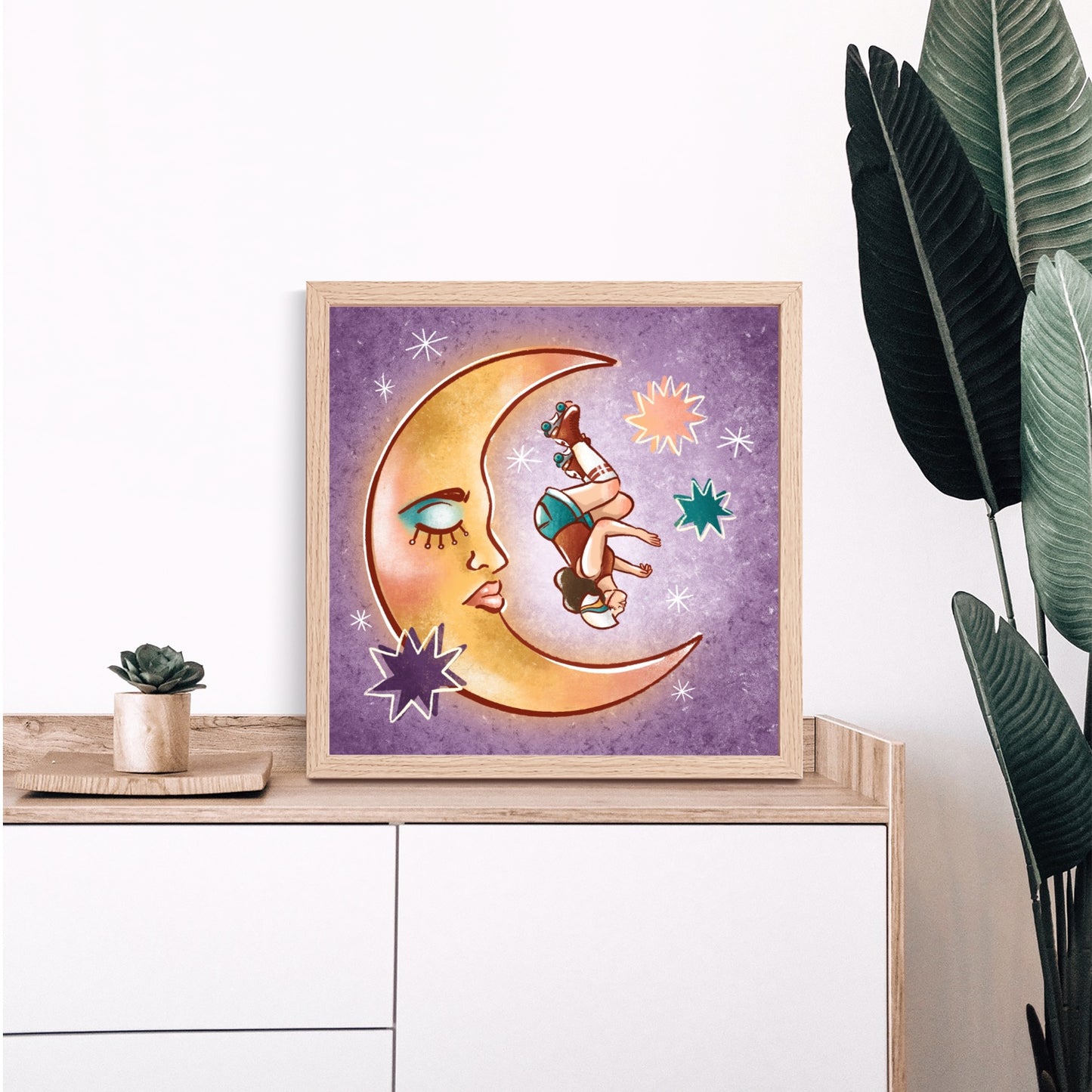 Moon Roller Print
