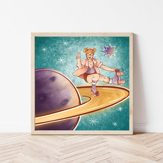 Planet Roller Print