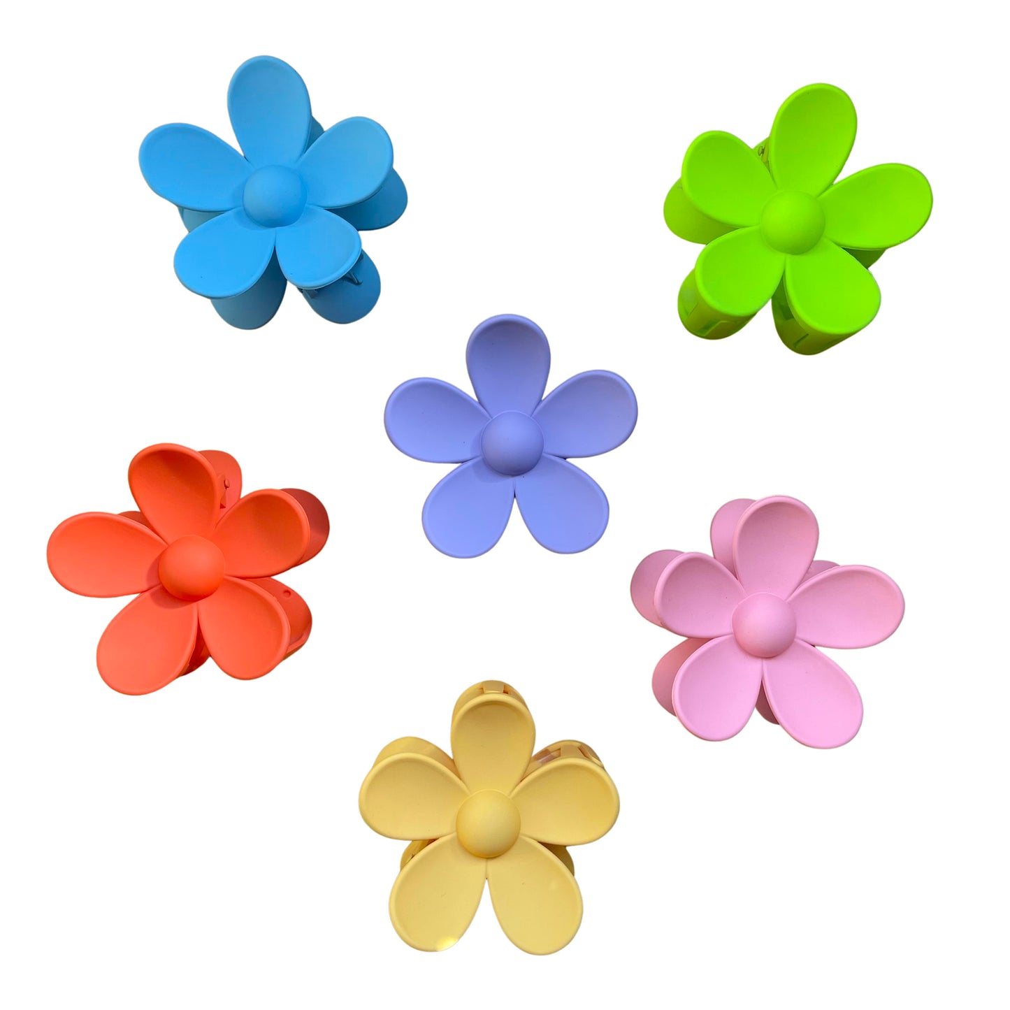 Flower Claw Clip - Pale Yellow