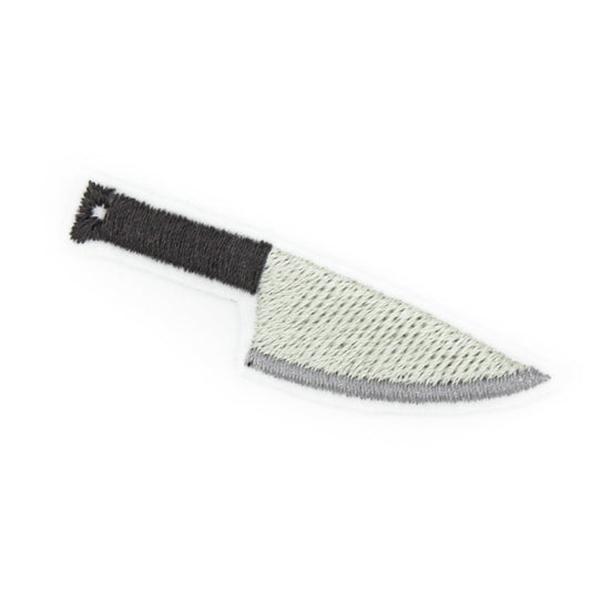 Small Butcher's Knife Embroidered Iron-On Patch