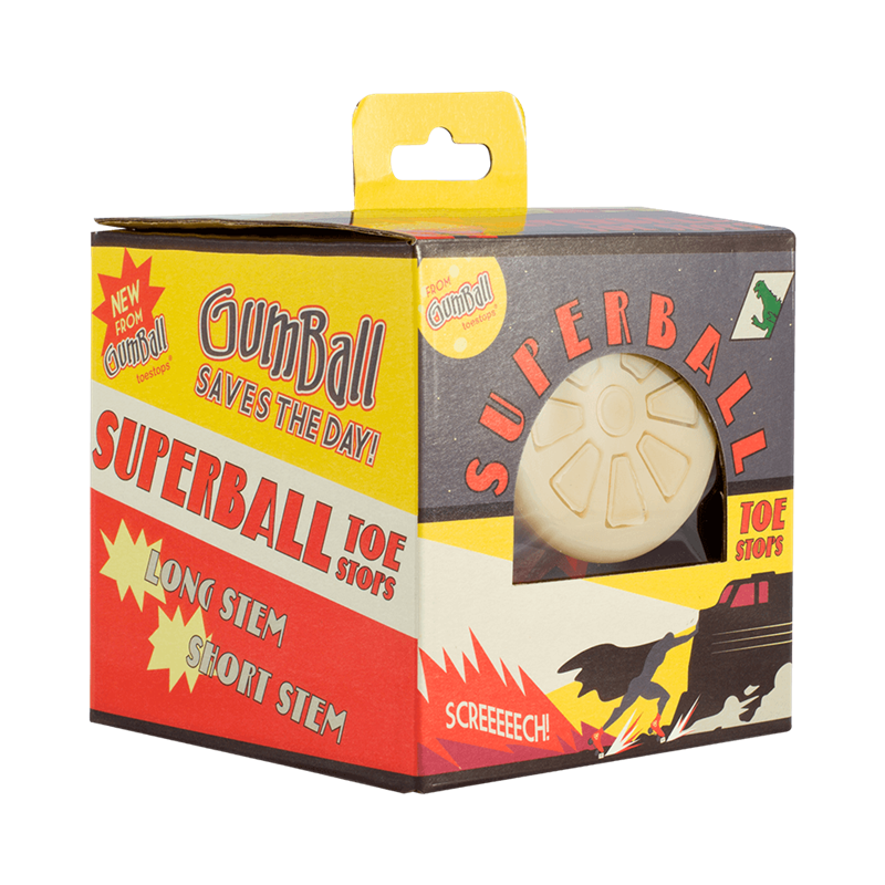 Superball Toe Stops - Natural Long Stem