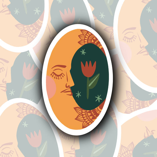 Crescent Moon Sticker