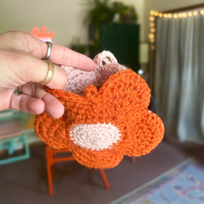 Crochet Flower Wristlet
