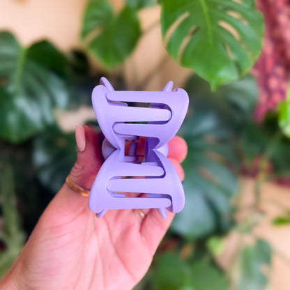 Flower Claw Clip - Lilac Purple