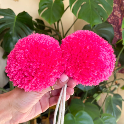 Skate Poms - Hot Pink