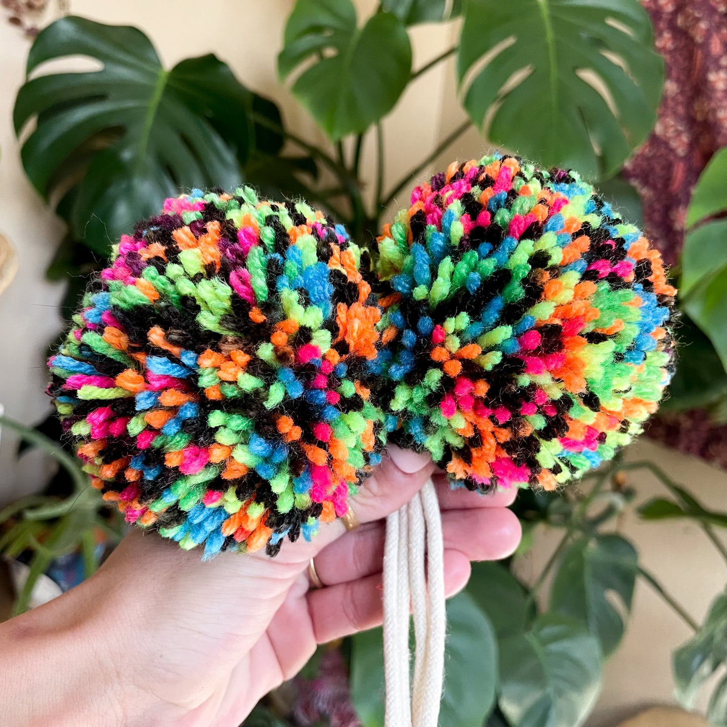 Skate Poms - 90's Neon