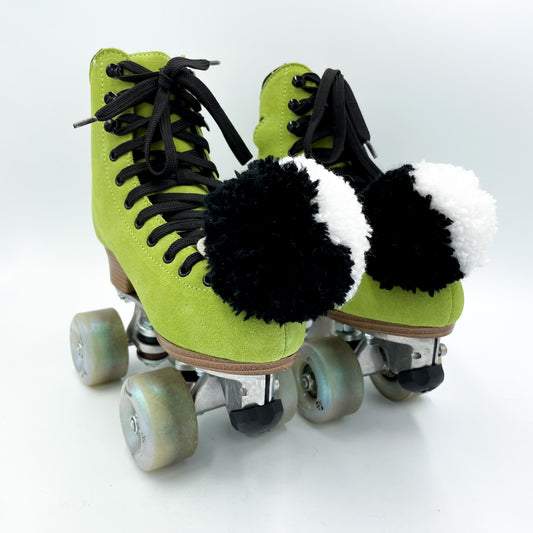 Skate Poms - Black/White