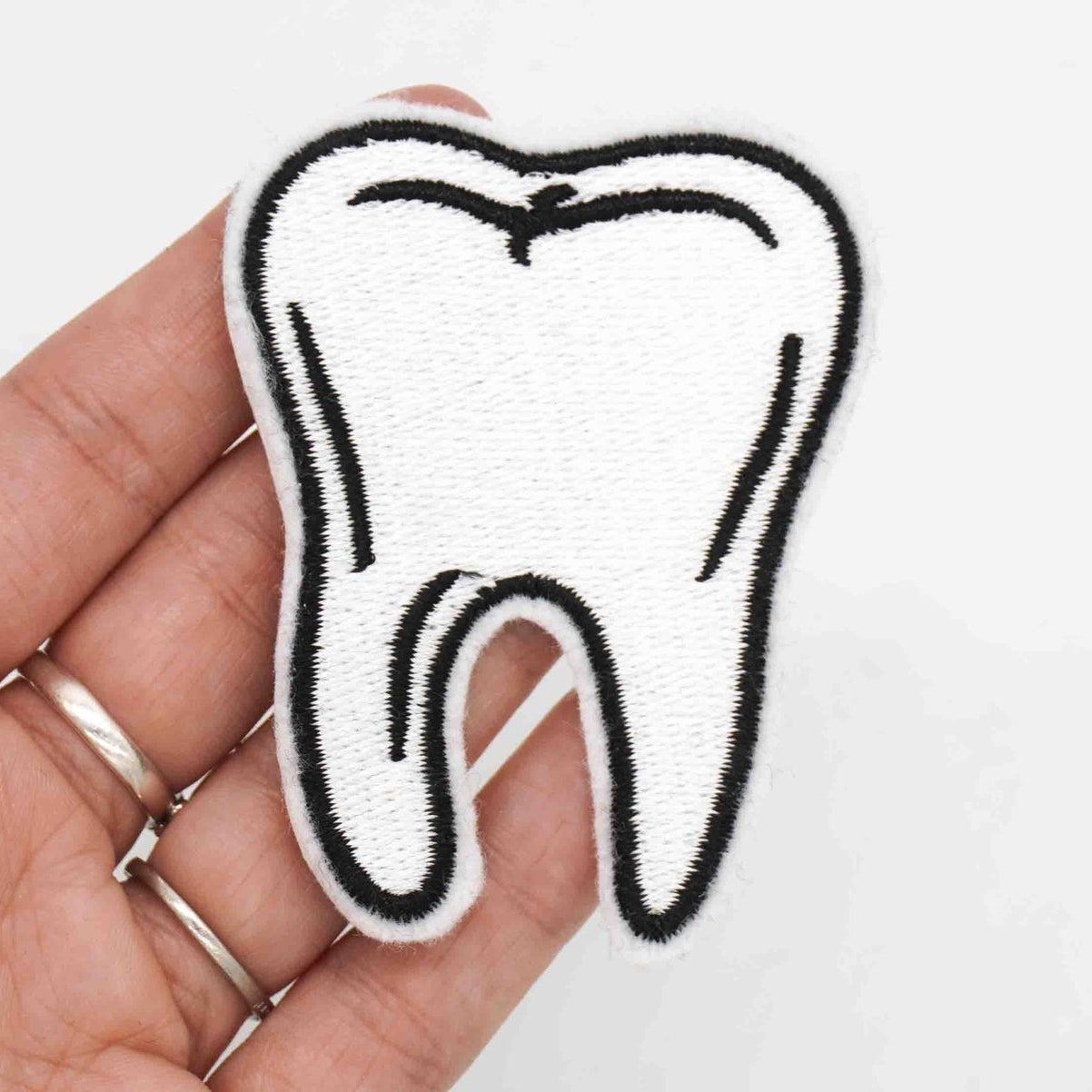 Molar Tooth Embroidered Iron-On Patch