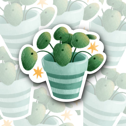Pepperomia Plant Sticker