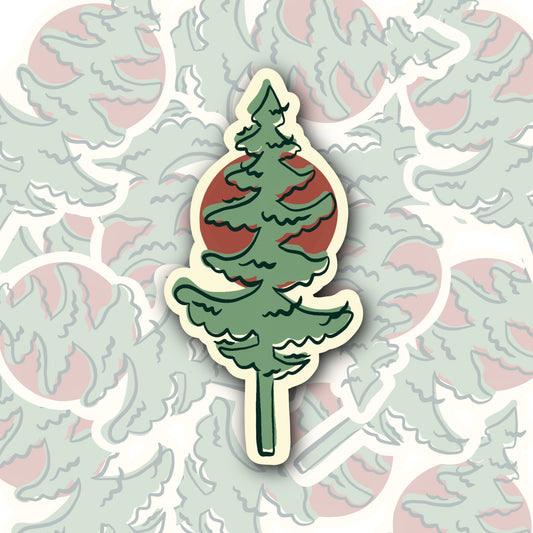 Pine Tree Plant Sticker