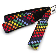 Skate Leash - Checkered Rainbow