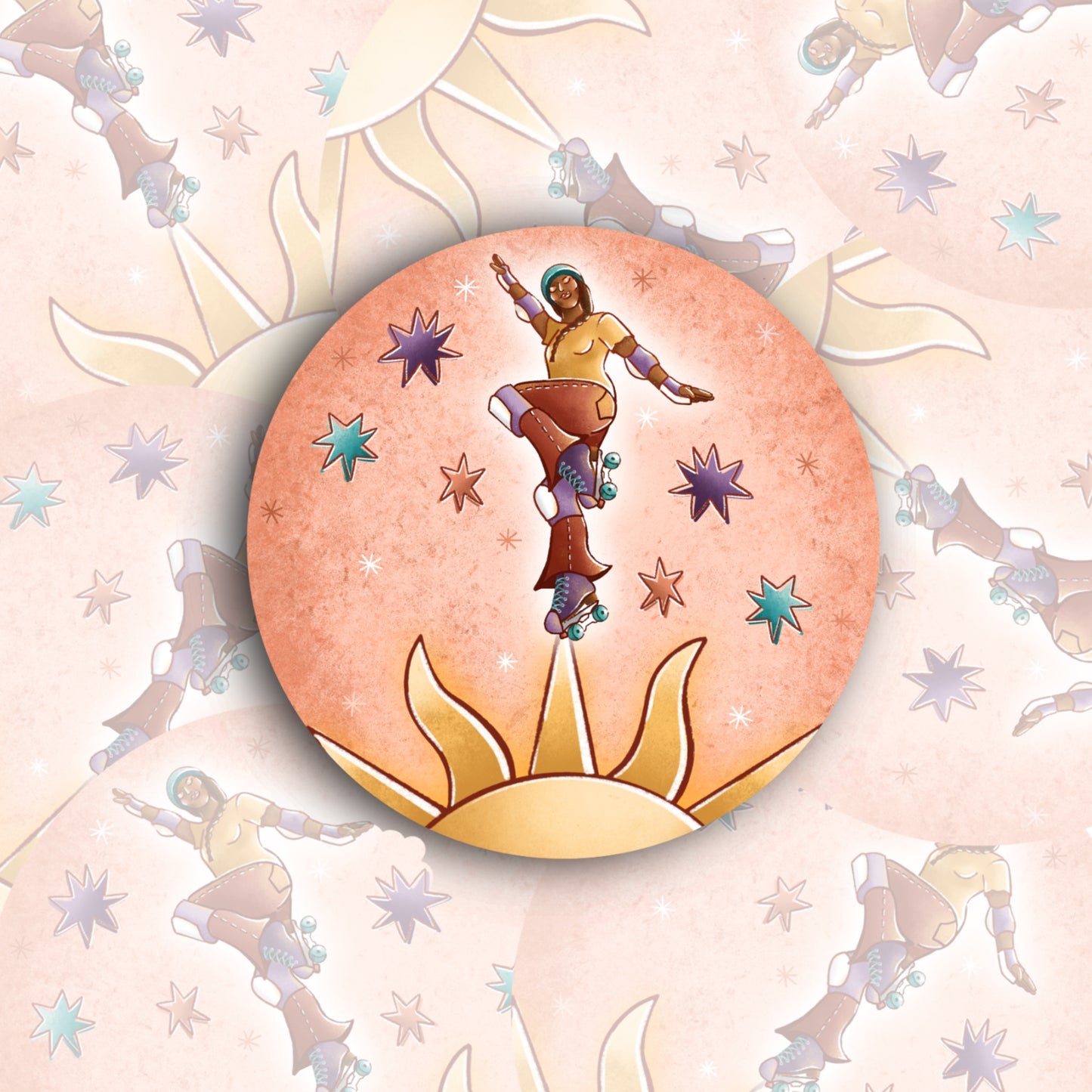 Sun Skater Sticker
