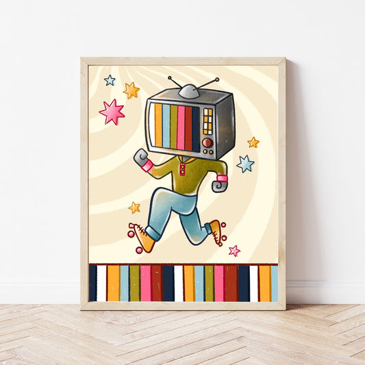 Static Skater Print