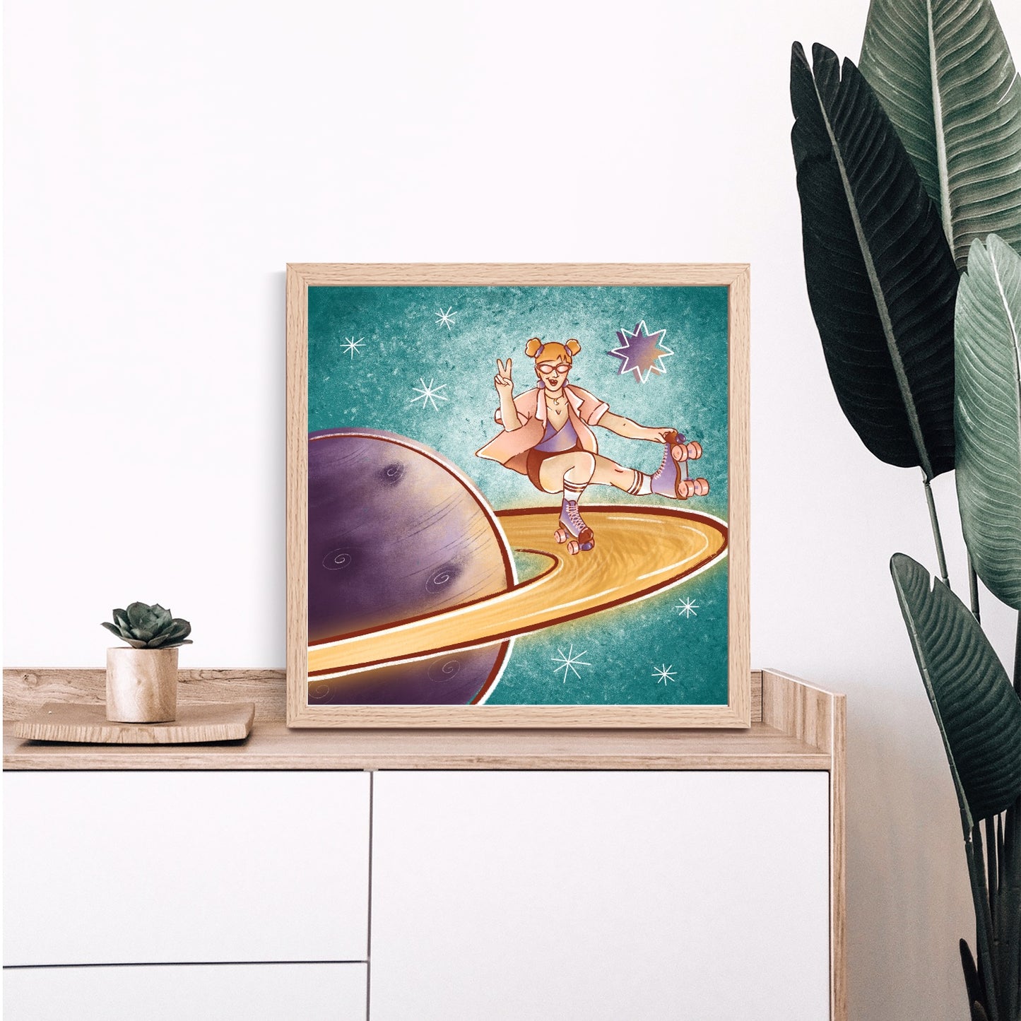 Planet Roller Print