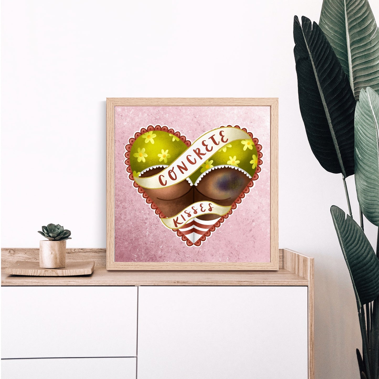 Green Bruised Butt Print