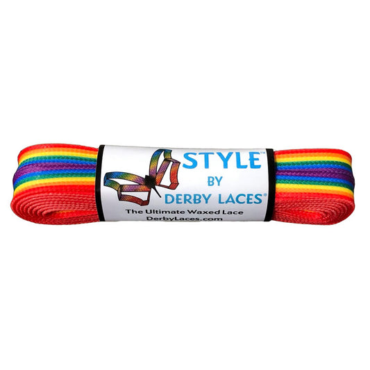 STYLE Derby Laces - Rainbow Stripe