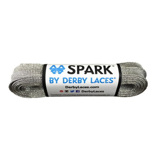 SPARK Derby Laces - Silver Glitter