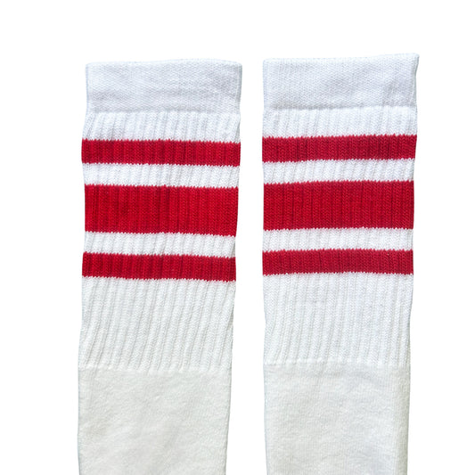 Mid-Calf Skater Socks - Red