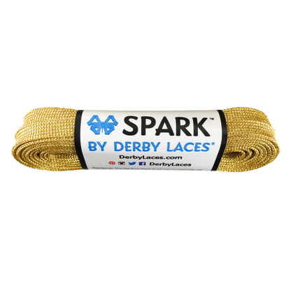SPARK Derby Laces - Gold Glitter