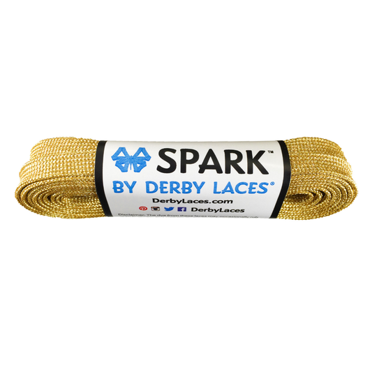 SPARK Derby Laces - Gold Glitter