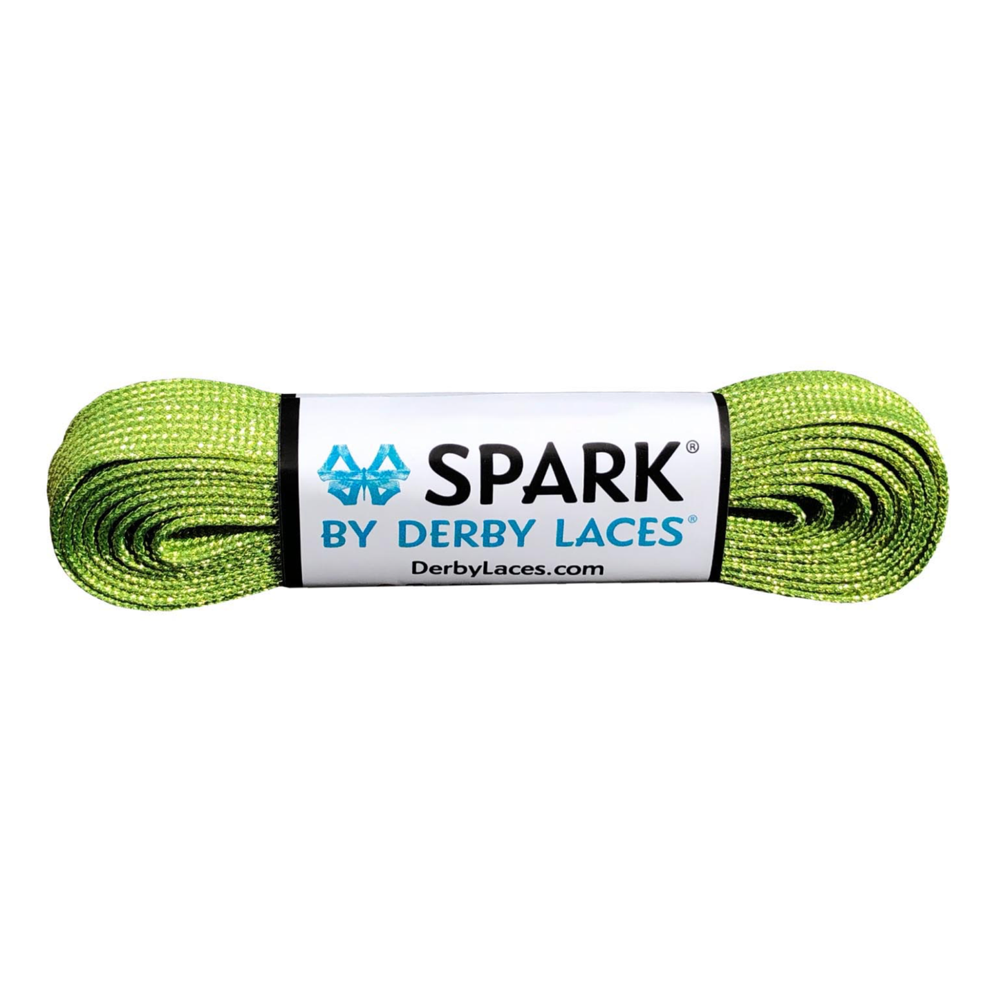 SPARK Derby Laces - Lime Green Glitter